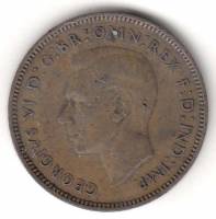 (1945) Монета Великобритания 1945 год 1 фартинг "Крапивник"  Бронза  XF