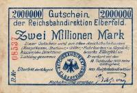 (№1923P-S1189) Банкнота Германия 1923 год "2,000,000,000 Mark"