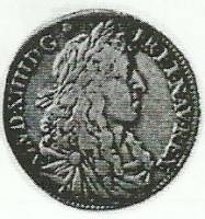 (№1670) Монета Французские колонии 1670 год 15 Sols