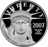 (2007w) Монета США 2007 год 10 долларов    AU