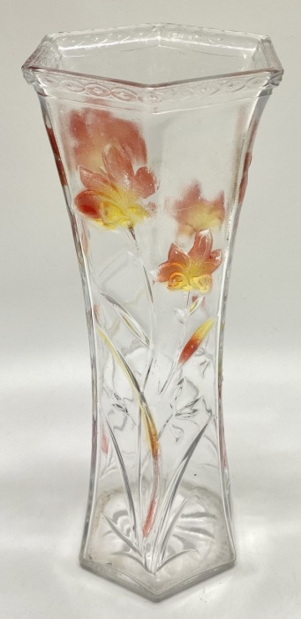 Ваза цветное стекло 20 см 