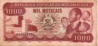 (,) Банкнота Мозамбик 1986 год 1 000 метикалов "Самора Машел"   UNC