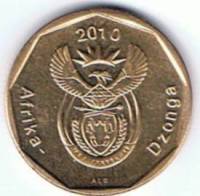 (№2010km496) Монета Южная Африка 2010 год 50 Cents (Африка Дзонга - легенда Тсонга)