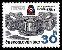 (1978-045) Марка Чехословакия "Выставочный павильон" ,  III O