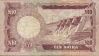 (,) Банкнота Нигерия 1973 год 10 найра    UNC