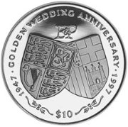 () Монета Либерия 1997 год 10 долларов ""   AU