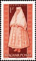 (1963-062) Марка Венгрия "Женщина из Чекёлы" ,  III O
