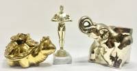 Шкатулка Черепаха + ваза Слон + оскар позолота 