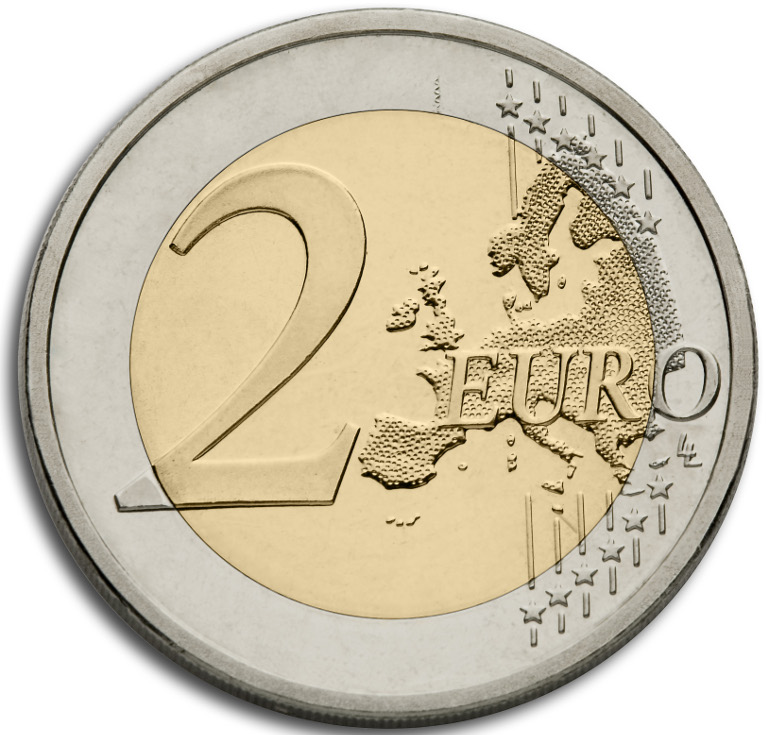 (009) Монета Словакия 2016 год 2 евро &quot;Председательство в Совете ЕС&quot;  Биметалл  UNC