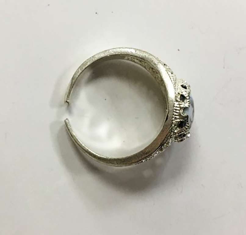 Перстень "Финифть", серебрение (сост. на фото)