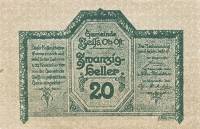 (№1920) Банкнота Австрия 1920 год "20 Heller"