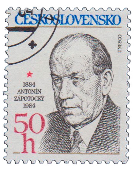 (1984-052) Марка Чехословакия "А. Запотоцкий"    100 лет со дня рождения Антонина Запотоцкого II &Theta;
