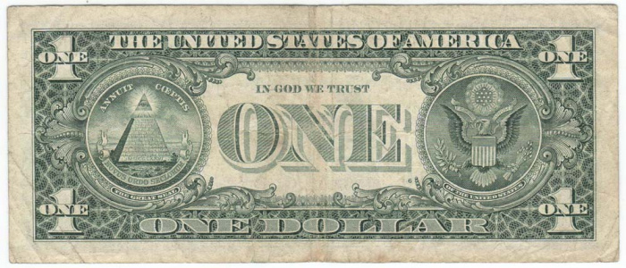 () Банкнота США 2001 год   &quot;&quot;   VF