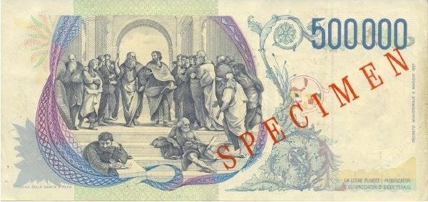  Банкнота Италия 1997 год 500 000     UNC