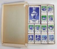 Набор спичечных коробков "Гжель", 25 шт (со спичками), СССР
