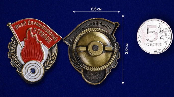 Копия: Знак Россия &quot;Юный Ворошиловский стрелок&quot;  