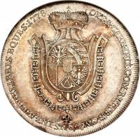 (№1778c5) Монета Лихтенштейн 1778 год frac12; Thaler