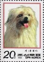 (1990-004) Марка Северная Корея "Бишон фризе"   Собаки III Θ