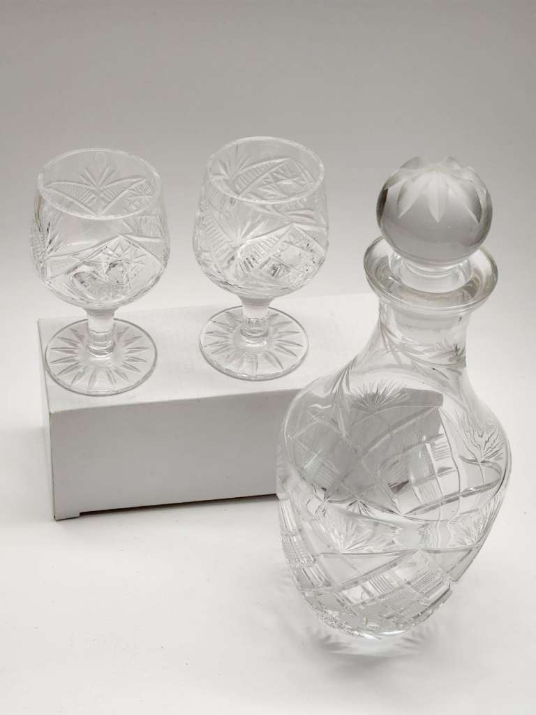 Графин и 2 рюмки хрусталь СССР