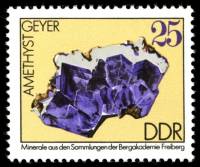 (1974-109) Марка Германия (ГДР) "Аметист"    Минералы III Θ