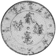 (№1923y383) Монета Китай 1923 год 20 Cents