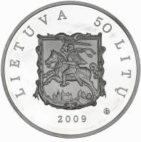 () Монета Литва 2009 год 50 лит ""   AU
