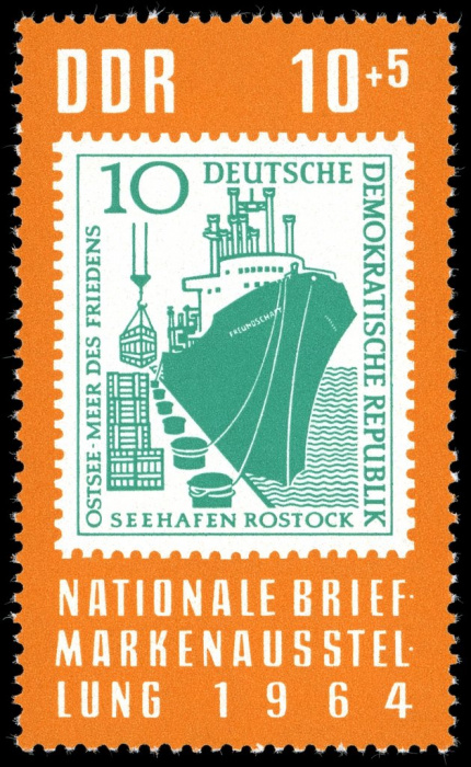 (1964-056) Марка Германия (ГДР) &quot;1958 г&quot;    Национальные почтовые марки II Θ