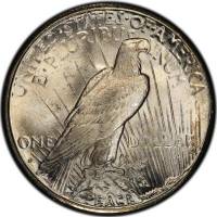 (1924) Монета США 1924 год 1 доллар   Мирный доллар  VF