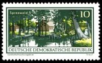 (1966-027) Марка Германия (ГДР) "Шпреевальд"    Охрана природы II Θ