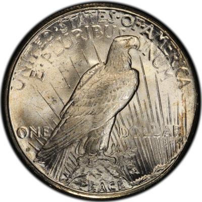(1924) Монета США 1924 год 1 доллар   Мирный доллар  VF