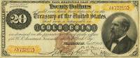 (№1882P-259a.2) Банкнота США 1882 год "20 Dollars"