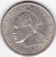 () Монета Либерия 1968 год 25  ""   Медь-Никель  UNC