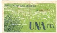 (№1937P-NL11) Банкнота Испания 1937 год "1 Peseta"