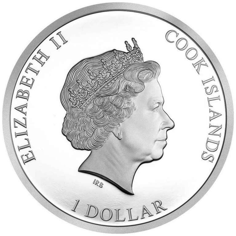 (2018) Монета Острова Кука 2018 год 1 доллар &quot;Свадьба принца Гарри&quot;  Серебро Ag 999  PROOF