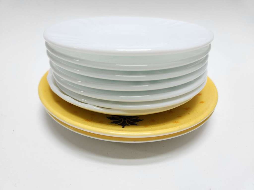 Тарелки блюдца стеклокерамика 18 штук 