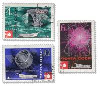 1967-001-3  Серия Набор марок (3 шт) СССР  Всемирная выставка Экспо-67 Монреаль Канада II Θ