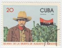 (1984-020) Марка Куба "Аугусто С. Сандино"    50 лет со дня смерти Аугусто С. Сандино III Θ