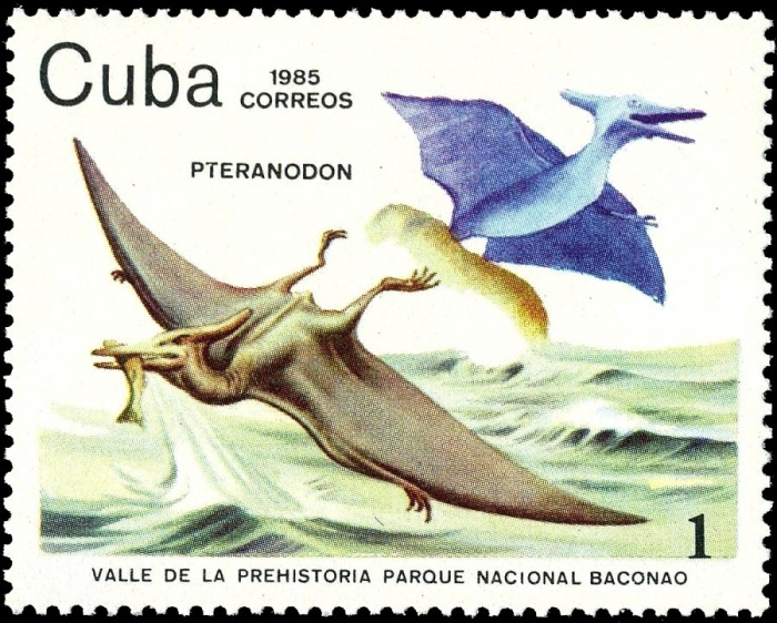 (1985-012) Марка Куба &quot;Птеранодон&quot;    Национальный парк Баконао III Θ