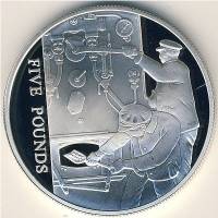() Монета Остров Джерси 2004 год 5 фунтов ""   UNC