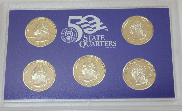 (2004s, 5 м., Штаты) Набор США 2004 год  Годовой набор  PROOF