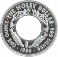 () Монета Австралия 1990 год 1 доллар ""   AU