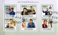 (№2009-3329) Лист марок Мозамбик 2009 год "19171963 Джон Фицджеральд Кеннеди", Гашеный