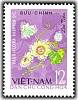 (1964-012) Марка Вьетнам "Страстоцвет четырёхгранный"   Цветы II Θ
