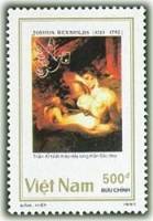 (1990-031) Марка Вьетнам "Любовь, Д. Рейнольдс"    Выставка марок LONDON '90 III O