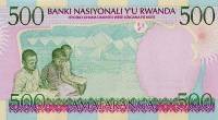 (,) Банкнота Руанда 1998 год 500 франков "Обезьяны"   UNC