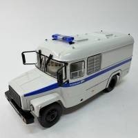Наши автобусы модель КАвЗ 3976 АЗ 1:43 Modimio в блистере