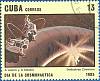 (1985-030) Марка Куба "Сварка в космосе"    День космонавтики III Θ