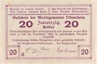 (№1920) Банкнота Австрия 1920 год "20 Heller"