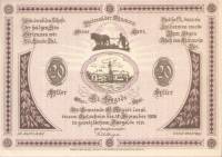 (№1920) Банкнота Австрия 1920 год "20 Heller"