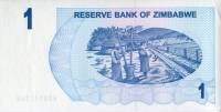 (,) Банкнота Чек на предъявителя Зимбабве 01.08.2006 год 1 долларов    UNC